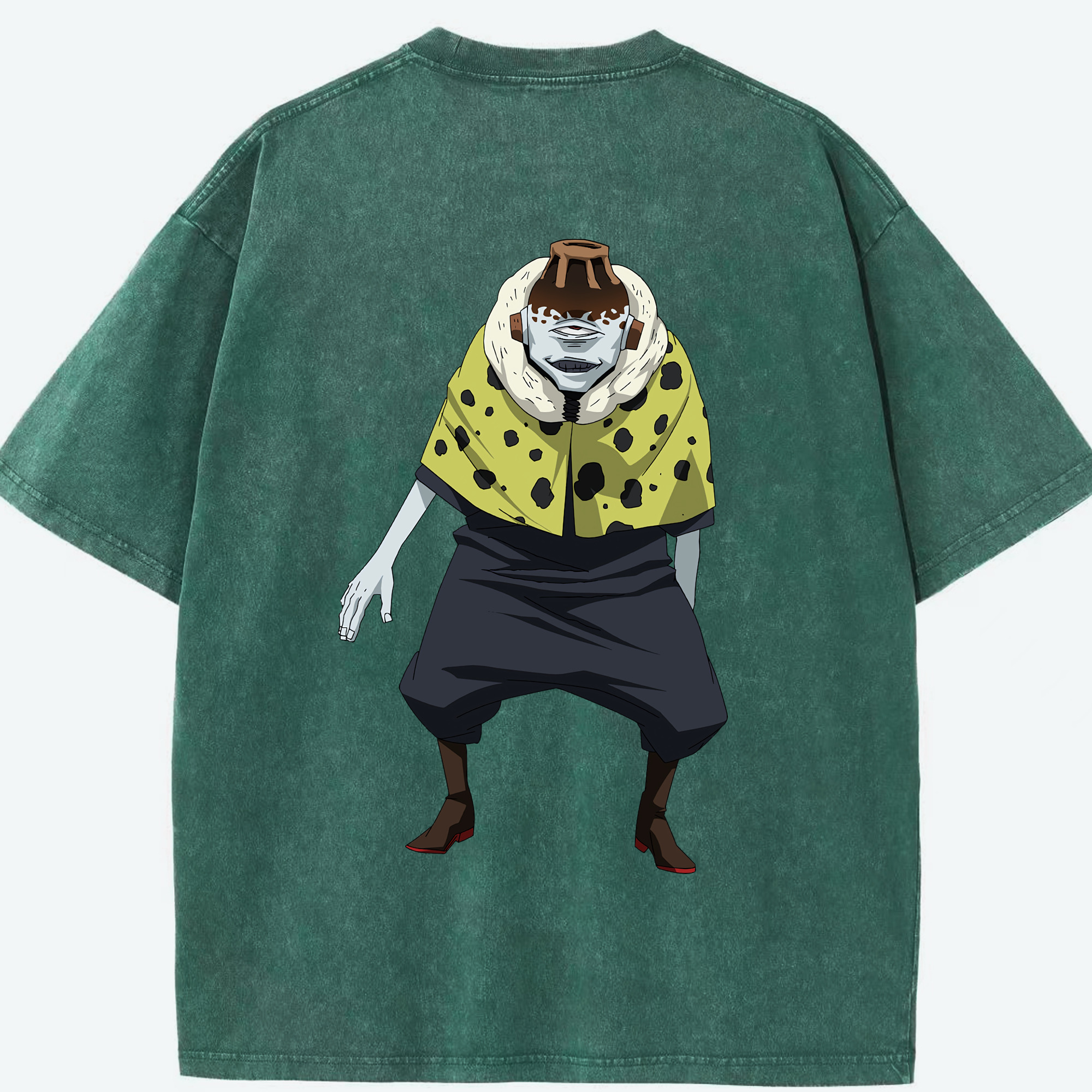 （画像用） 呪術廻戦 Jujutsu Kaisen 綿100% ヴィンテージ風 半袖Tシャツ（背面プリント）